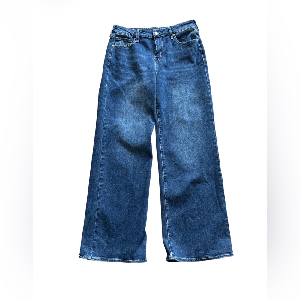 True Religion Bobbi Baggy Jeans Women’s W30 Blue Wide Leg Denim